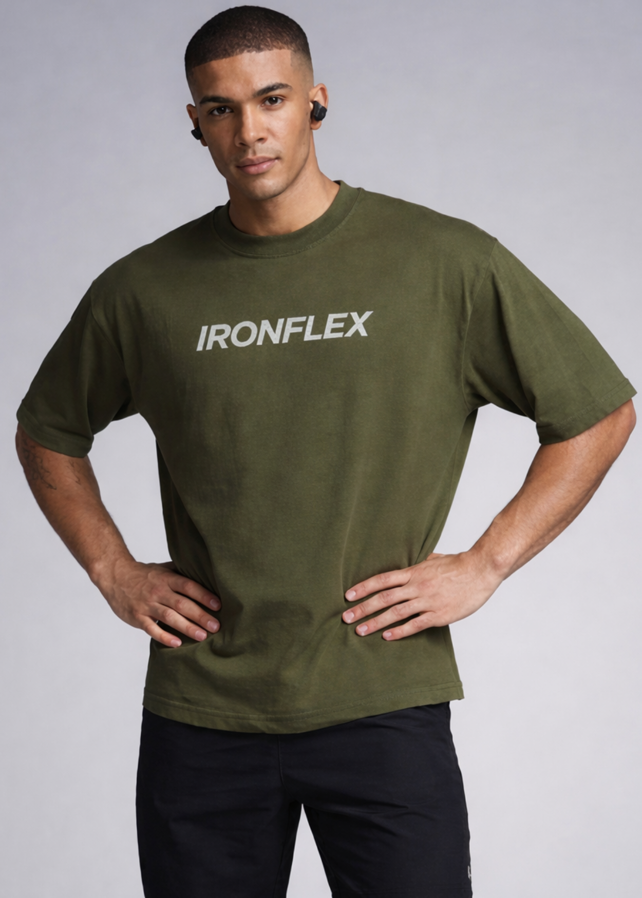 Training Dept Oversized T Shirt (Olive Green)