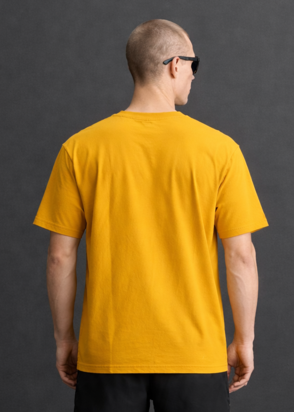 Relentless Oversized Classic T Shirt (Mustard Yellow)