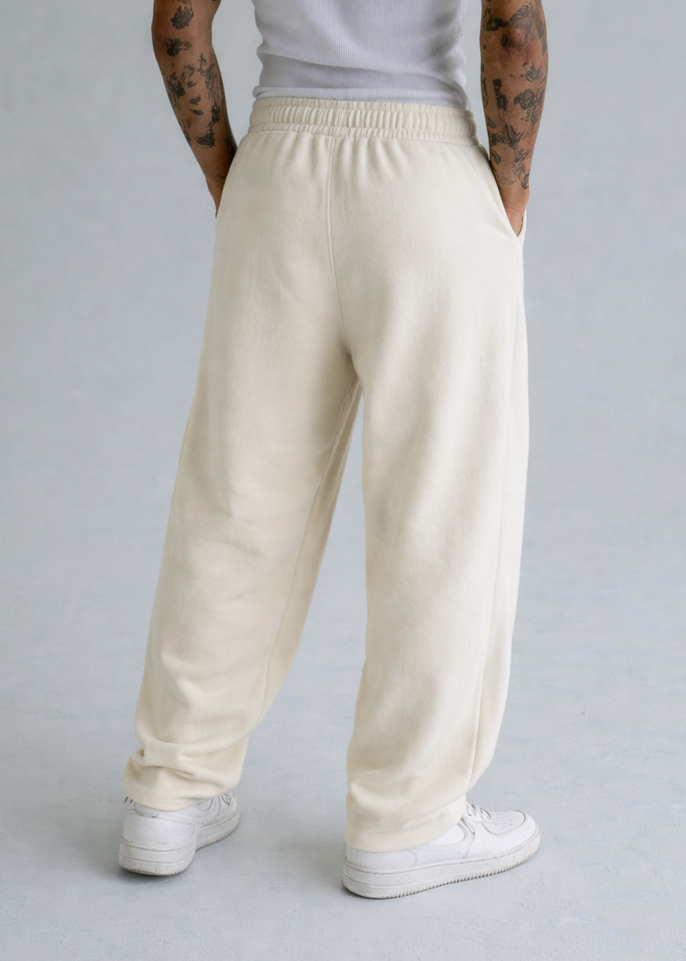 Loose Fit Sweatpants (Off white)