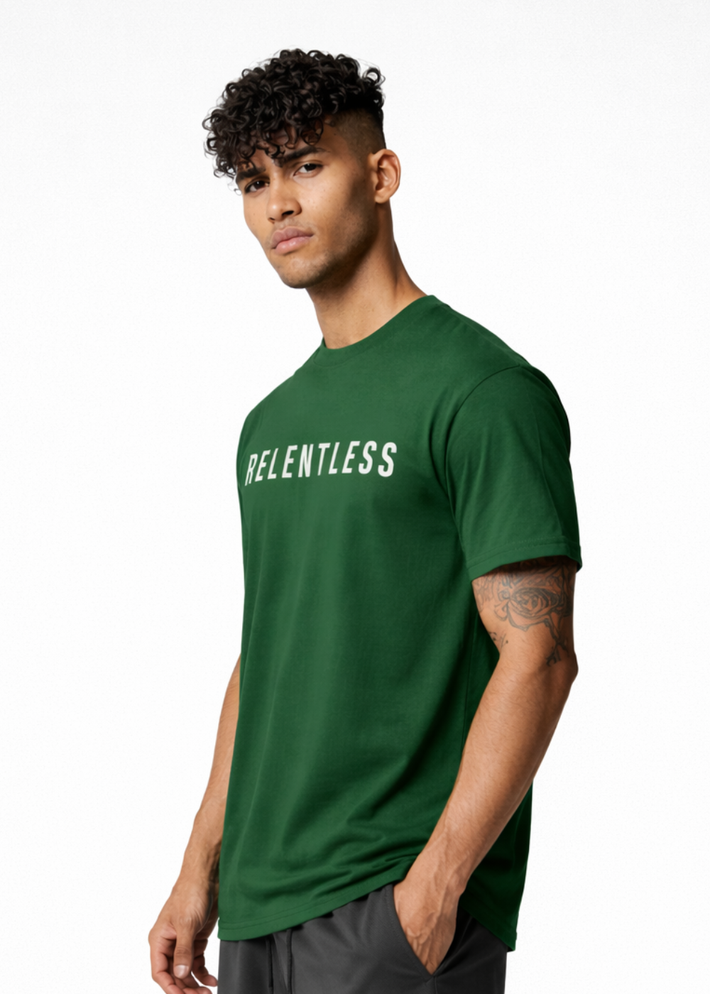 Relentless Oversized Classic T Shirt (Green)