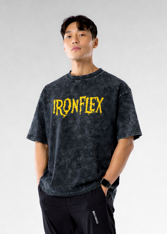 Acid Wash Navy Oversized T-Shirt