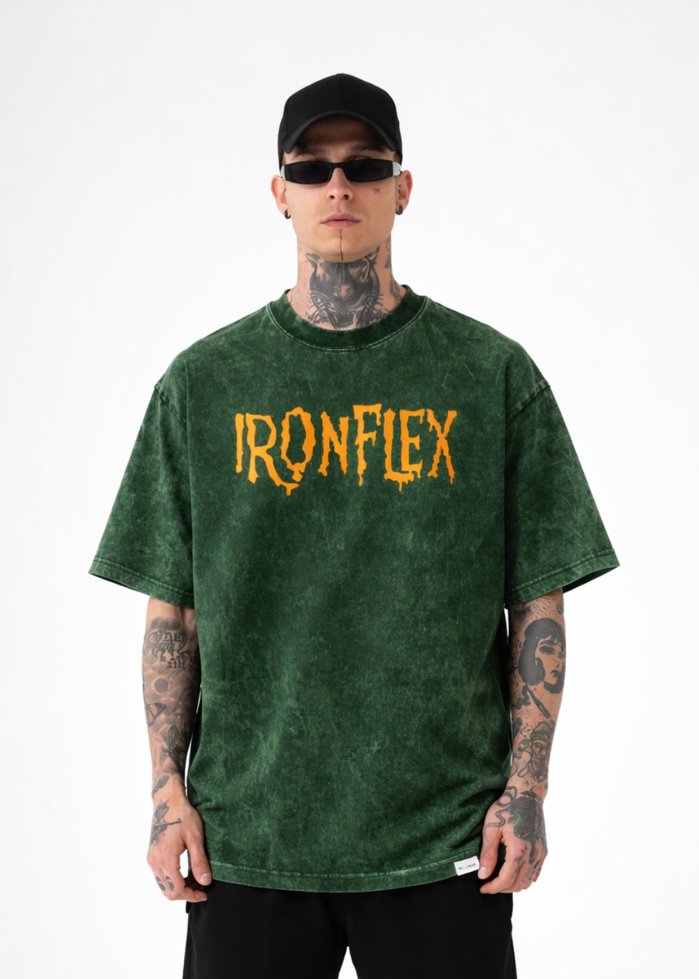 Acid Wash Green Oversized T-Shirt