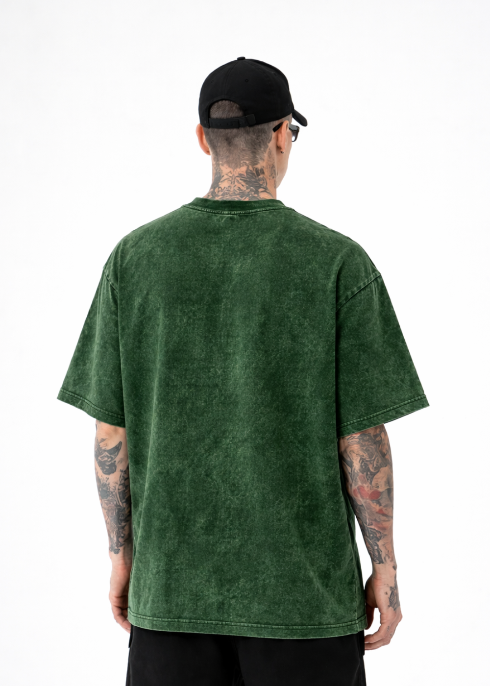 Acid Wash Green Oversized T-Shirt