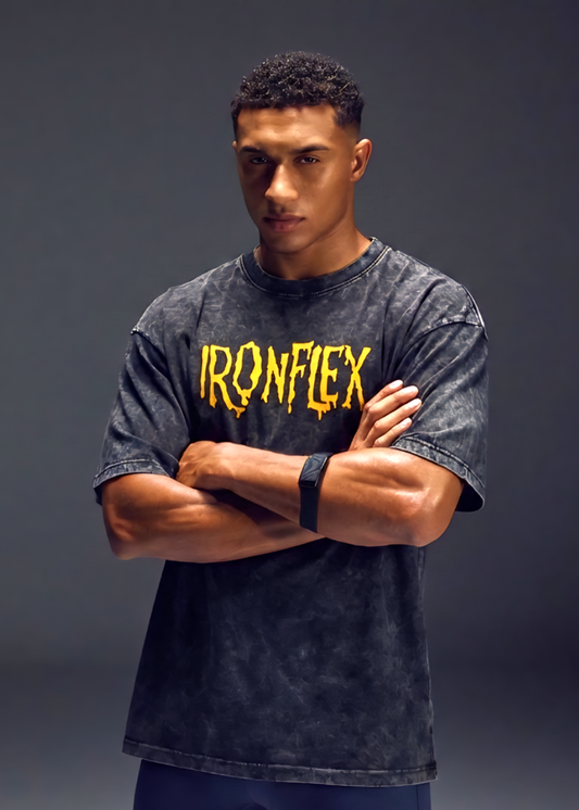 Acid Wash Black Oversized T-Shirt