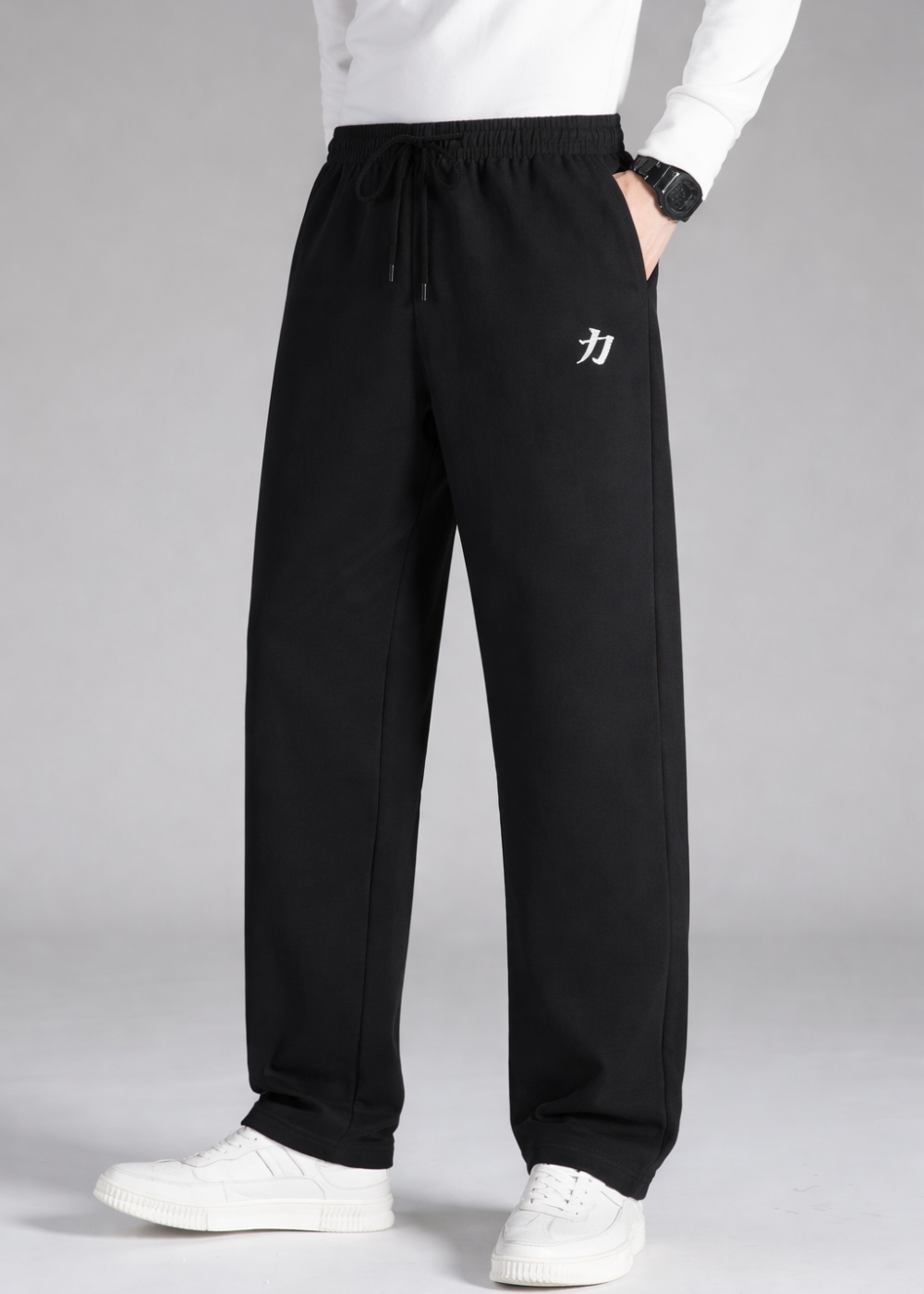 Loose Fit Sweatpants (Black)