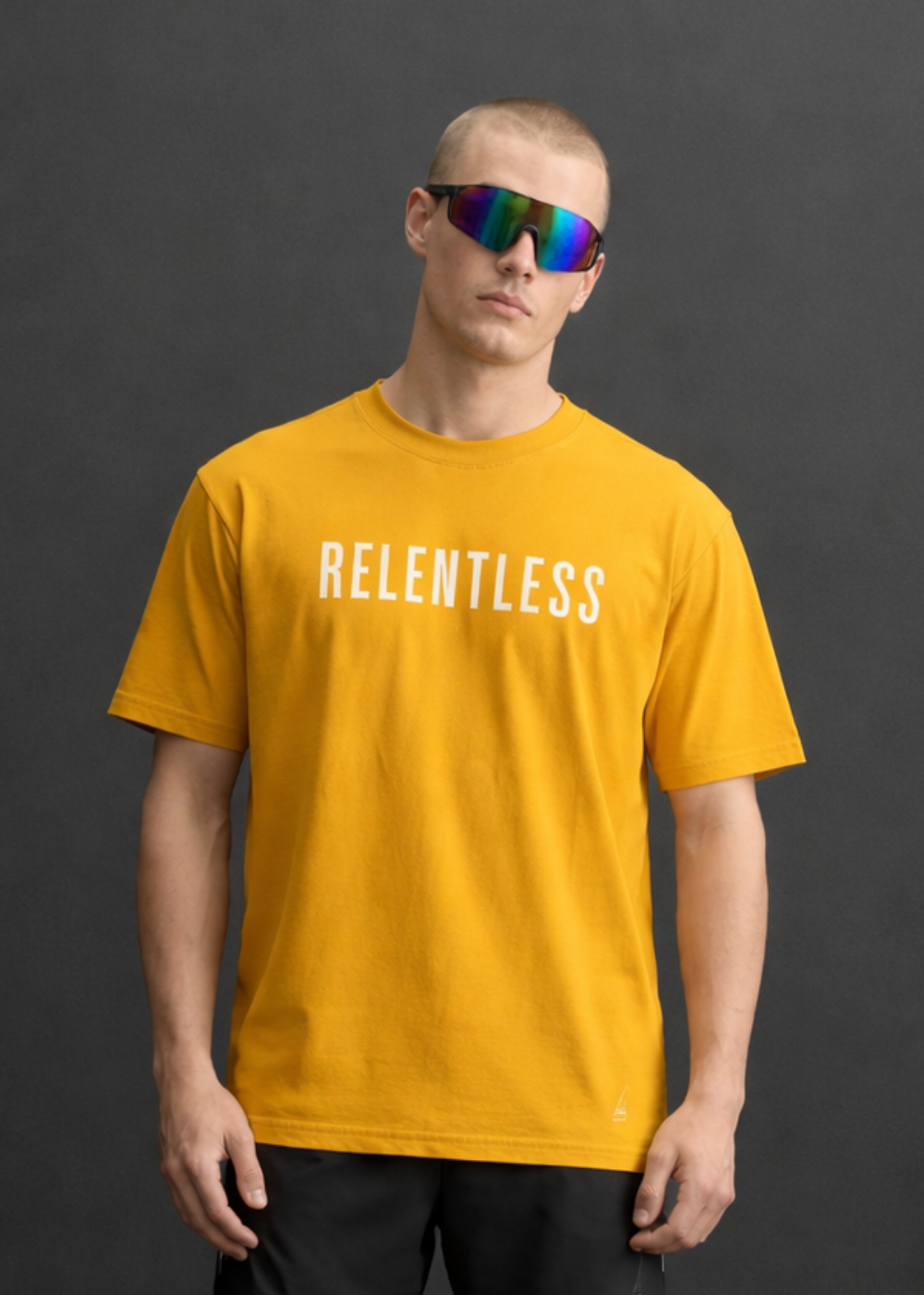 Relentless Oversized Classic T Shirt (Mustard Yellow)