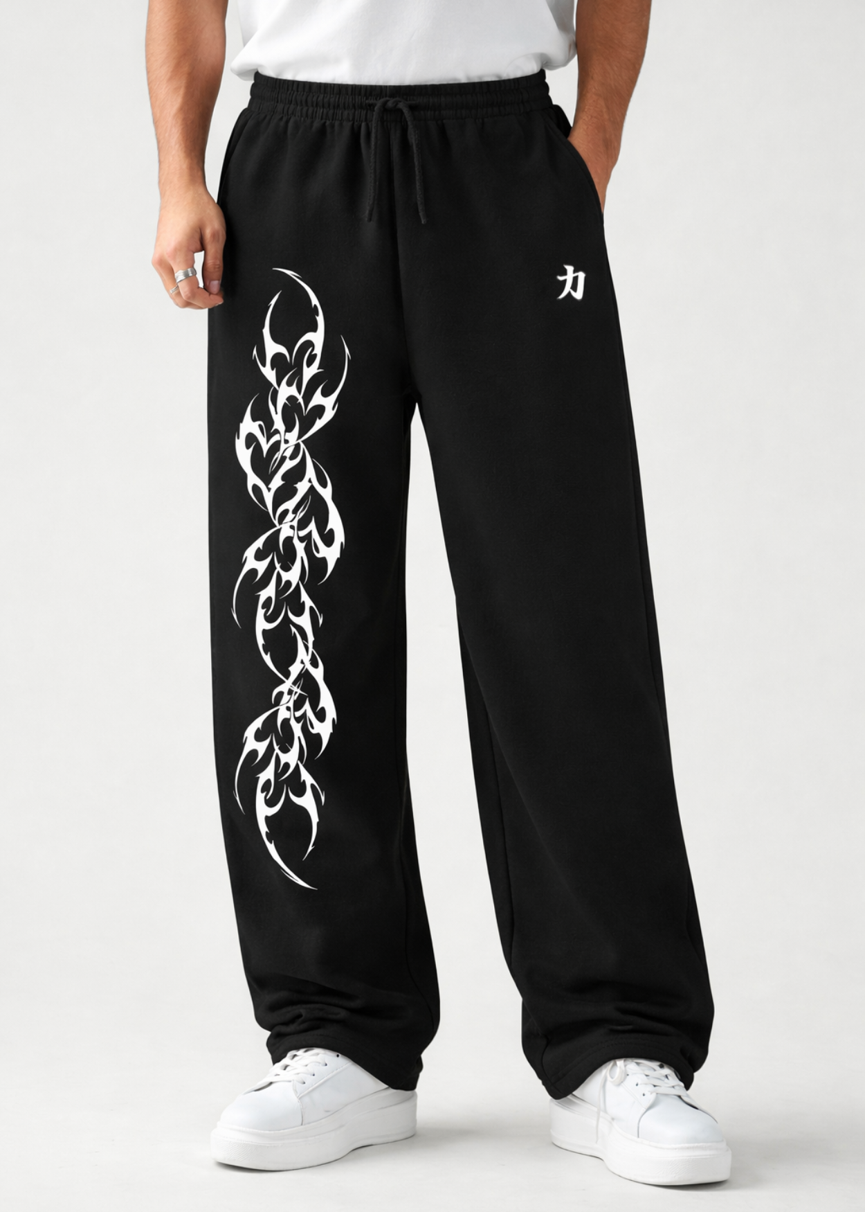 Flash Loose Fit Sweatpants (Black)