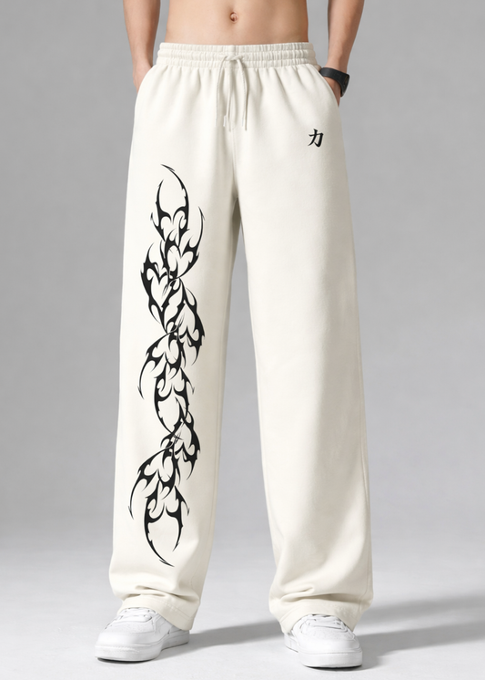 Flash Loose Fit Sweatpants (Off White)