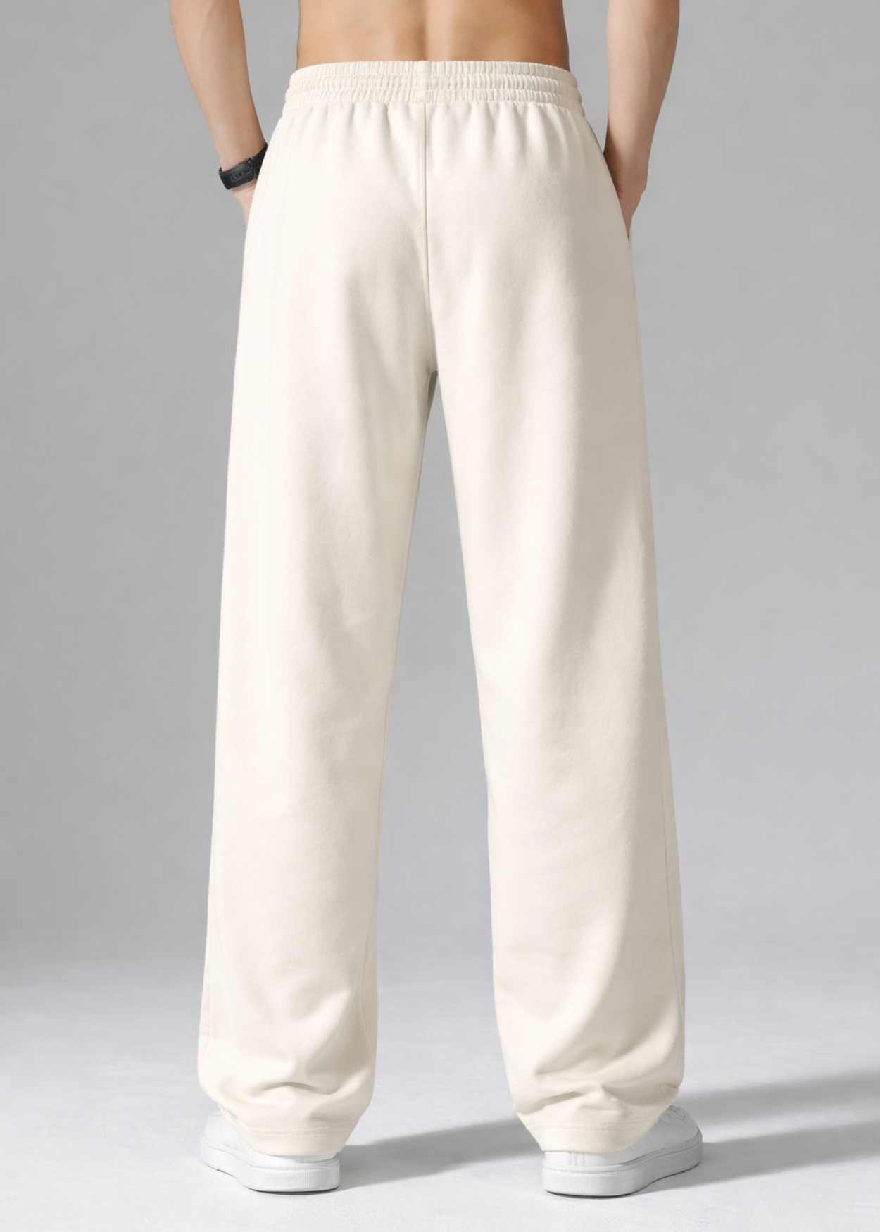 Flash Loose Fit Sweatpants (Off White)