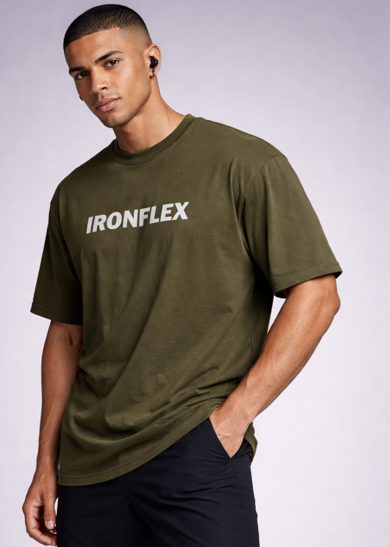 Training Dept Oversized T Shirt (Olive Green)