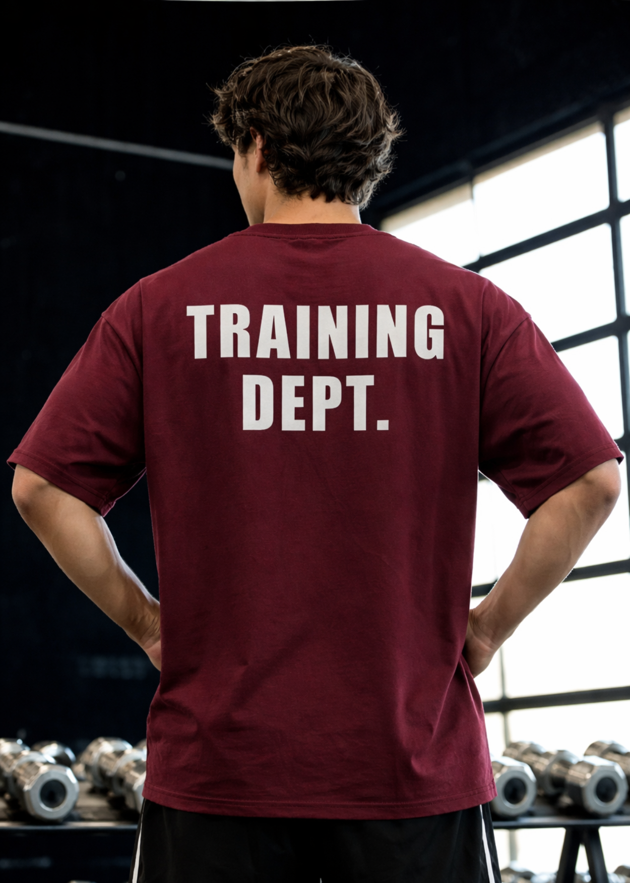 Training Dept Oversized T Shirt (Maroon)