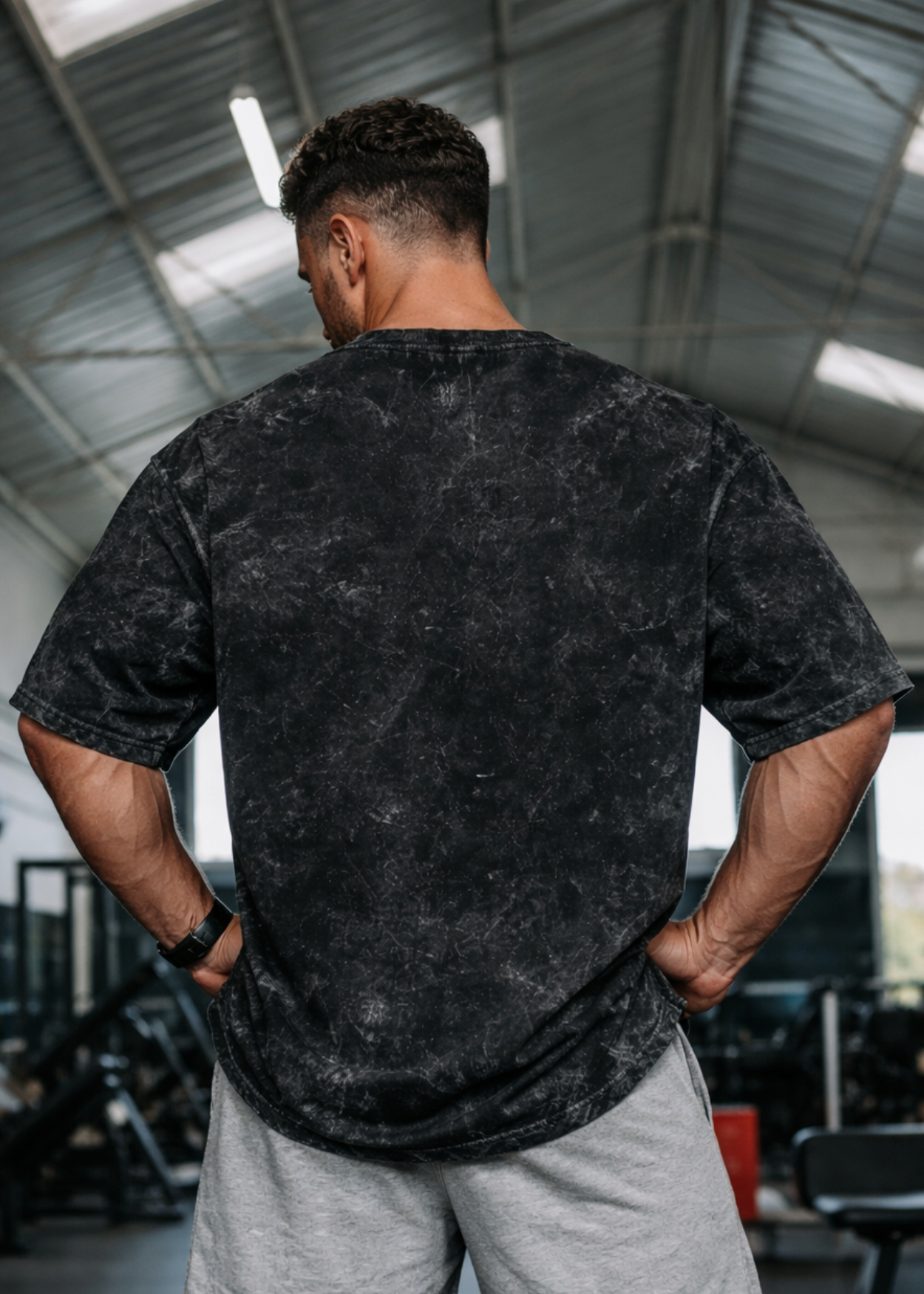 Ironflex Lifting Acid Washed Oversized T Shirt