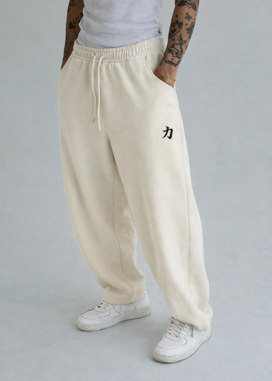 Loose Fit Sweatpants (Off white)