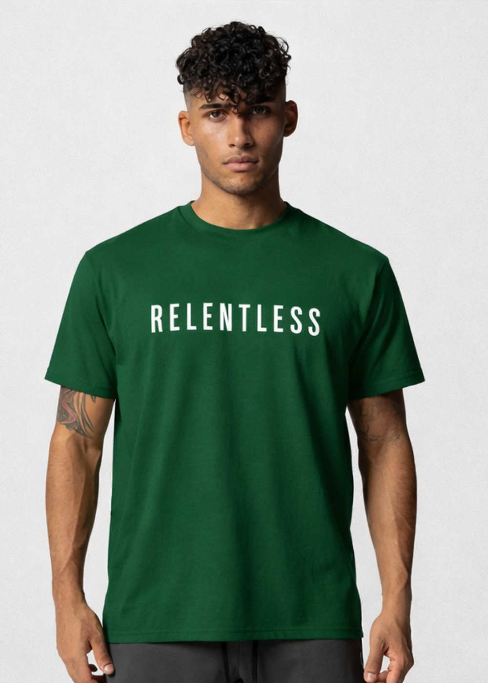 Relentless Oversized Classic T Shirt (Green)