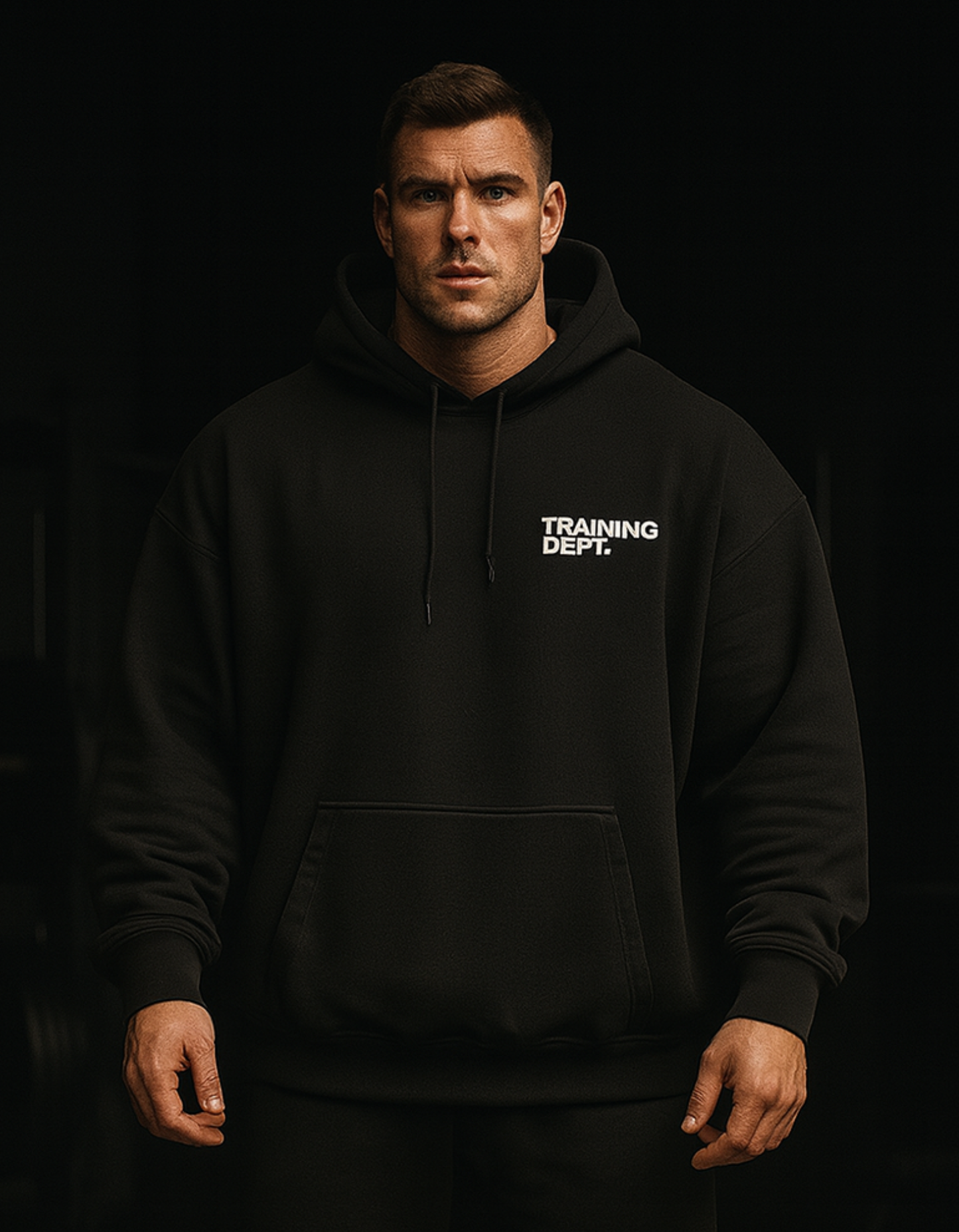 Lifting Club Black Oversized Unisex Hoodie