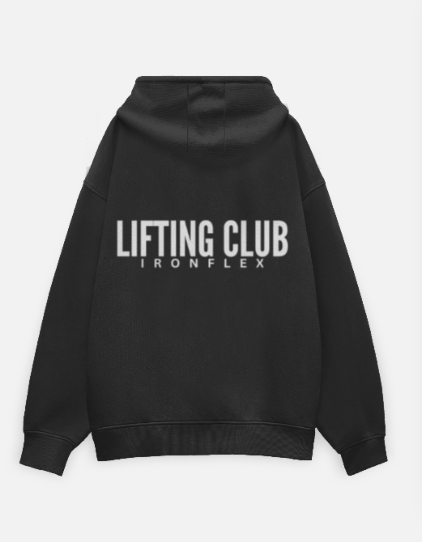 Lifting Club Black Oversized Unisex Hoodie