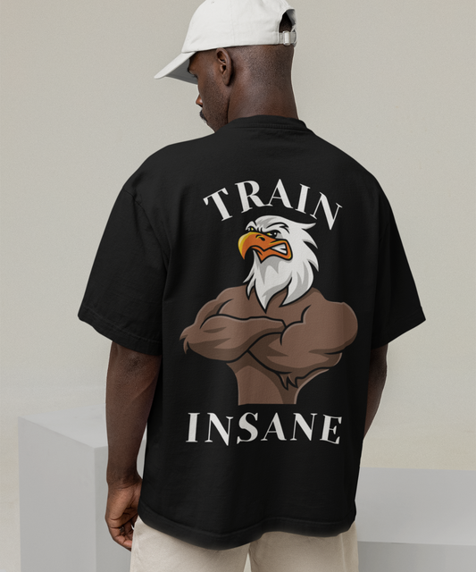 Train Insane Oversized Black T-shirt