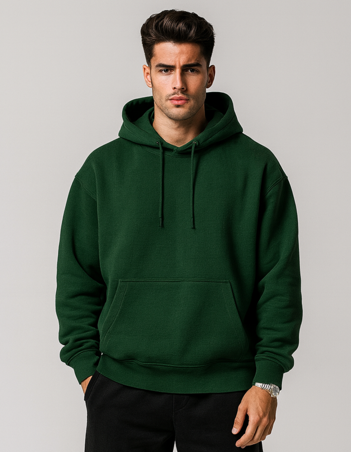 Bottle Green Oversized Unisex Hoodie