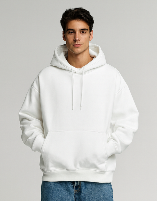 White Oversized Unisex Hoodie