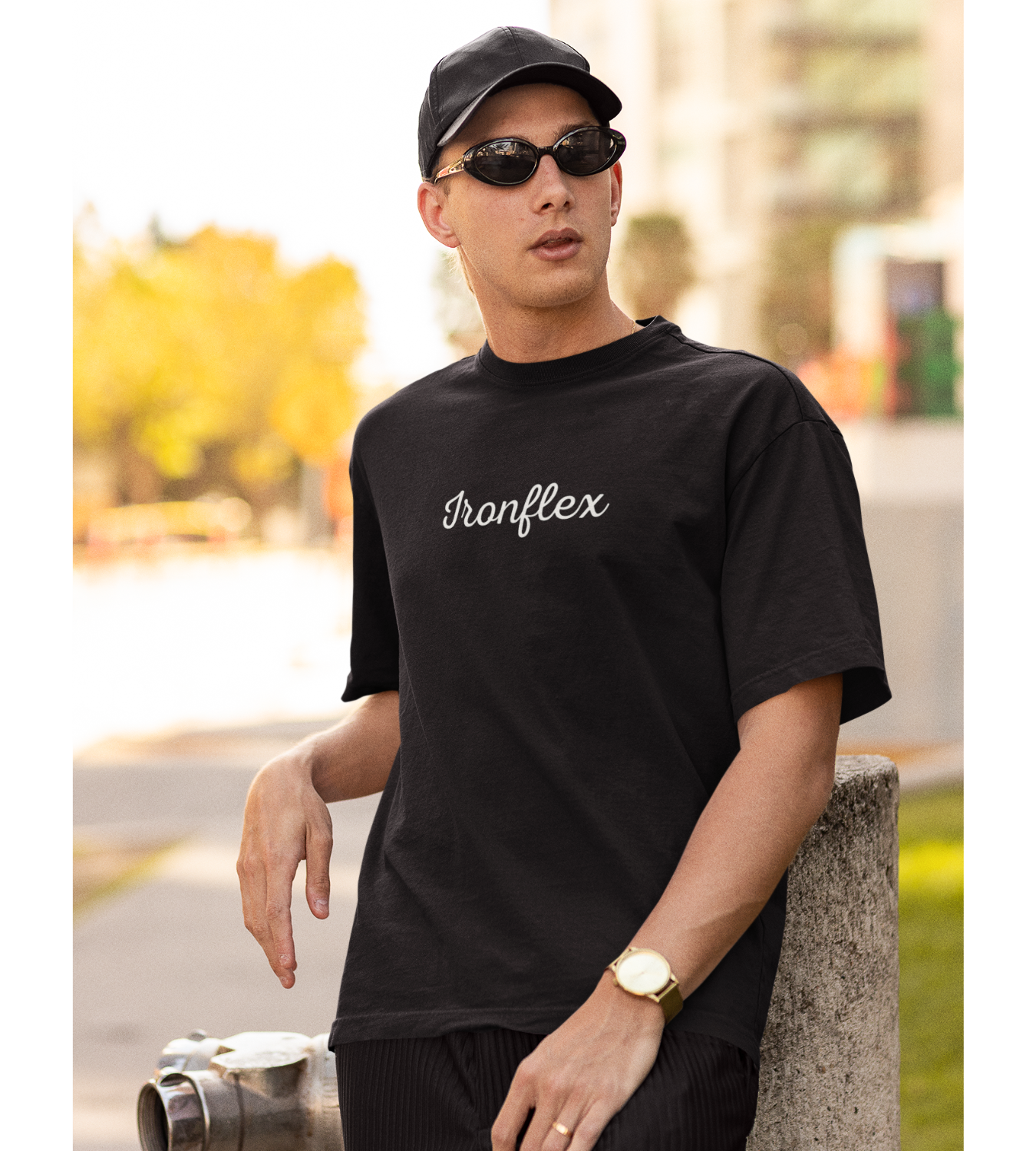 Ironflex Unisex Oversize T-Shirt (Black)