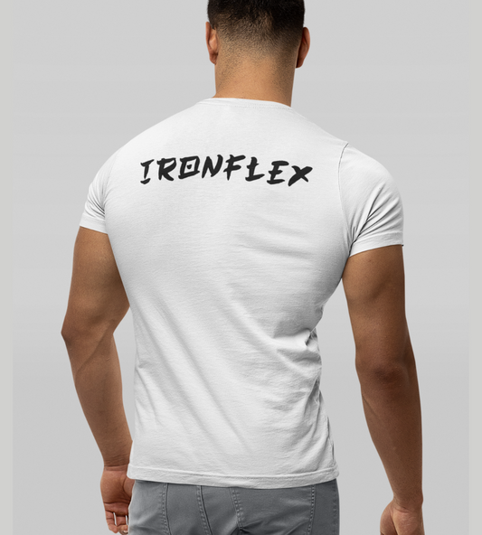 Ironflex Back Printed T-Shirt (White)